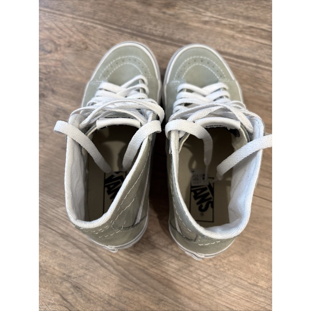 Vans Sk8-Hi VN0A4U3B8SU Sage Green Suede Canvas Women's Size 7 - Picture 7 of 10